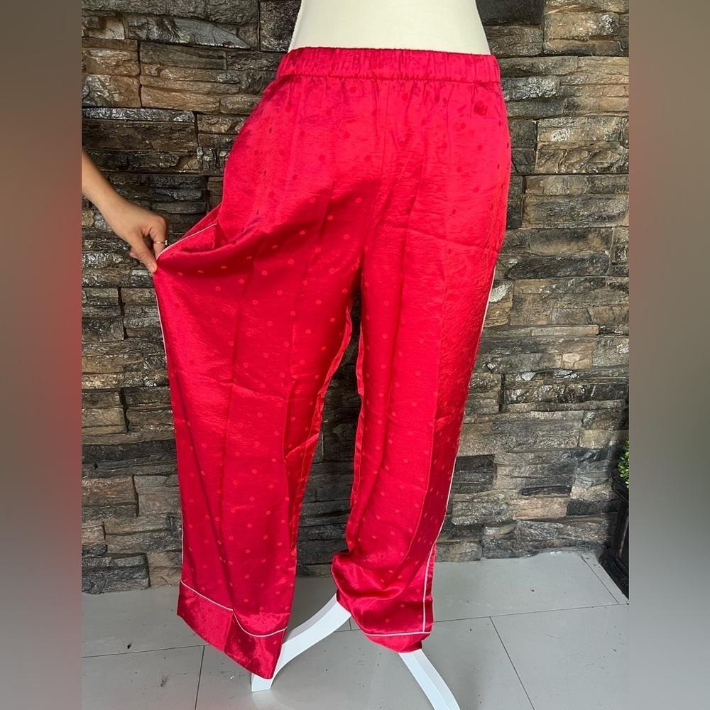 Victoria's Secret Red Pajama Pants with Elastic Waistband